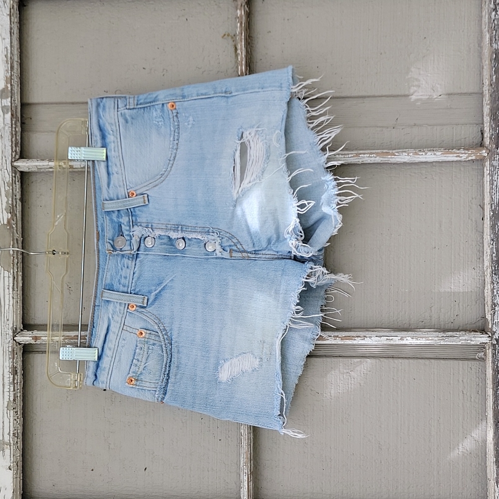 Levi's Buttonfly Distressed Cutoffs - image 1